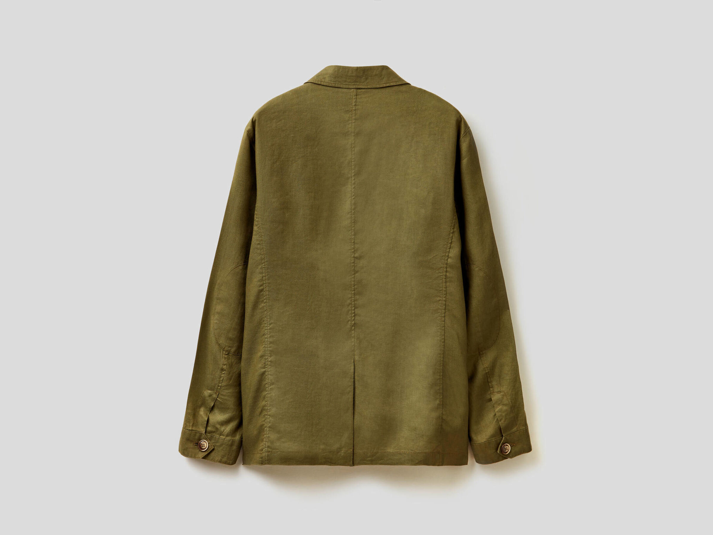 BFS-177-02 Linen Cotton Standing Collar Blouse Jacket